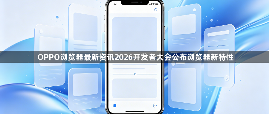 OPPO浏览器最新资讯2026开发者大会公布浏览器新特性1
