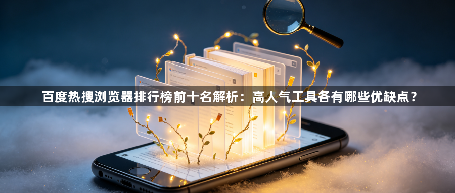 百度热搜浏览器排行榜前十名解析：高人气工具各有哪些优缺点？1