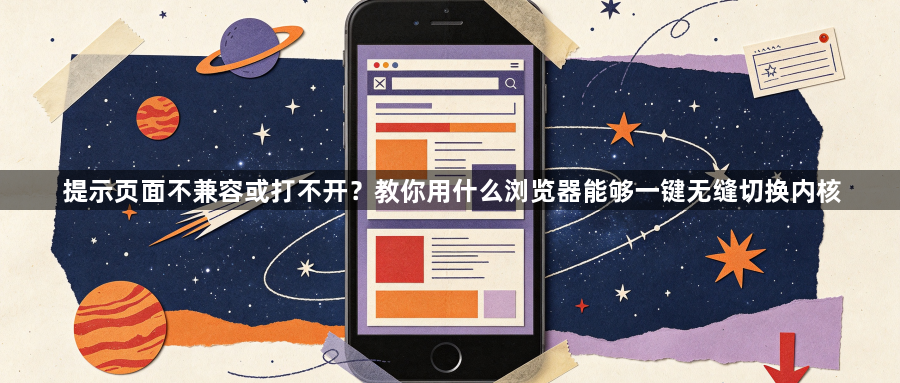 提示页面不兼容或打不开?教你用什么浏览器能够一键无缝切换内核1
