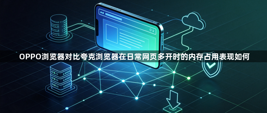 OPPO浏览器对比夸克浏览器在日常网页多开时的内存占用表现如何1