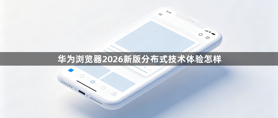 华为浏览器2026新版分布式技术体验怎样1