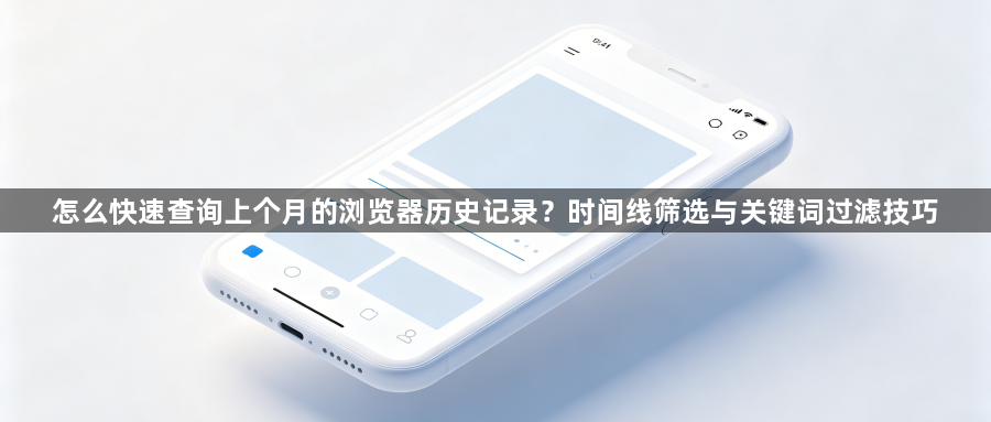 怎么快速查询上个月的浏览器历史记录?时间线筛选与关键词过滤技巧1