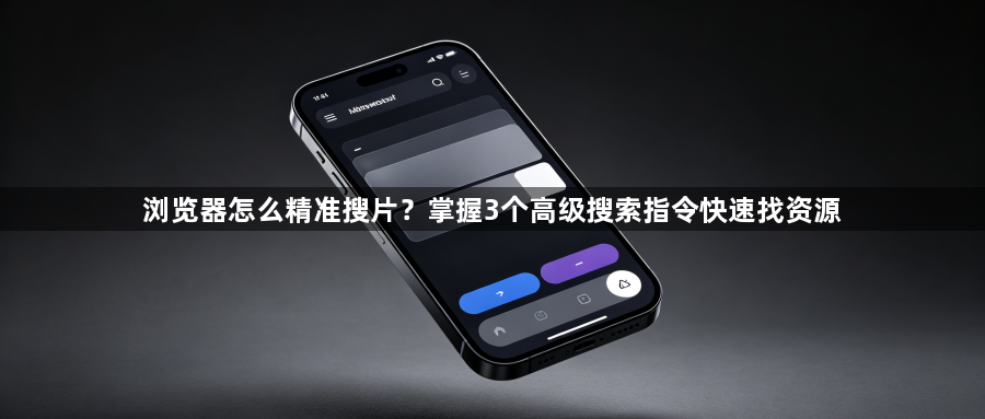 浏览器怎么精准搜片?掌握3个高级搜索指令快速找资源1