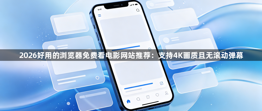 2026好用的浏览器免费看电影网站推荐:支持4K画质且无滚动弹幕1