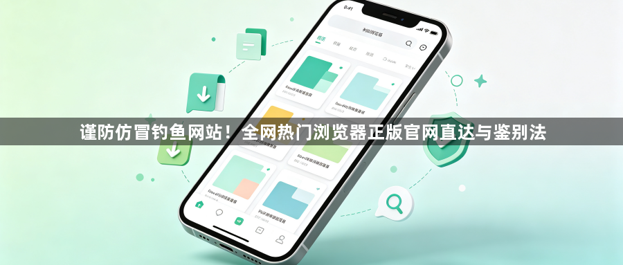 谨防仿冒钓鱼网站!全网热门浏览器正版官网直达与鉴别法1