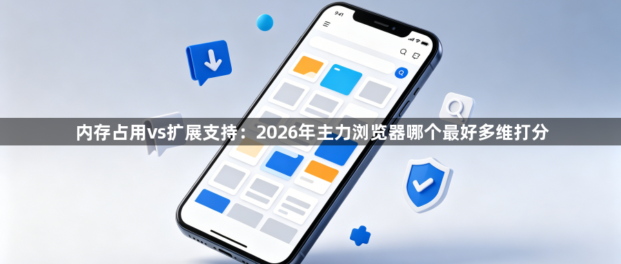 内存占用vs扩展支持:2026年主力浏览器哪个最好多维打分1