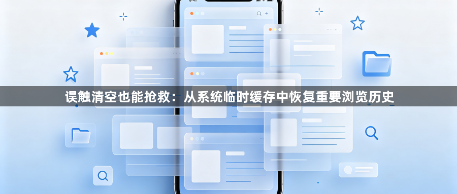 误触清空也能抢救:从系统临时缓存中恢复重要浏览历史1