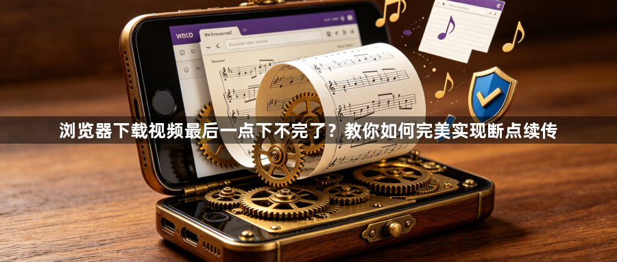 浏览器下载视频最后一点下不完了？教你如何完美实现断点续传1