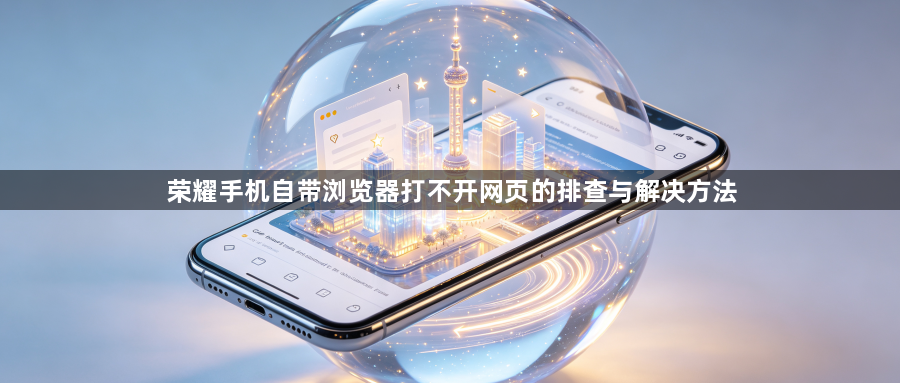 荣耀手机自带浏览器打不开网页的排查与解决方法1