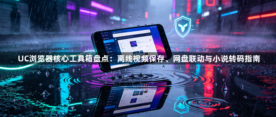 UC浏览器核心工具箱盘点:离线视频保存、网盘联动与小说转码指南1