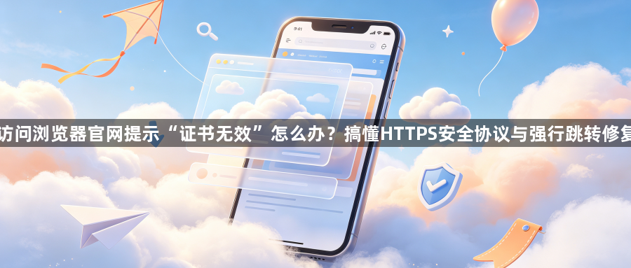 访问浏览器官网提示“证书无效”怎么办?搞懂HTTPS安全协议与强行跳转修复1