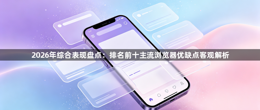 2026年综合表现盘点:排名前十主流浏览器优缺点客观解析1