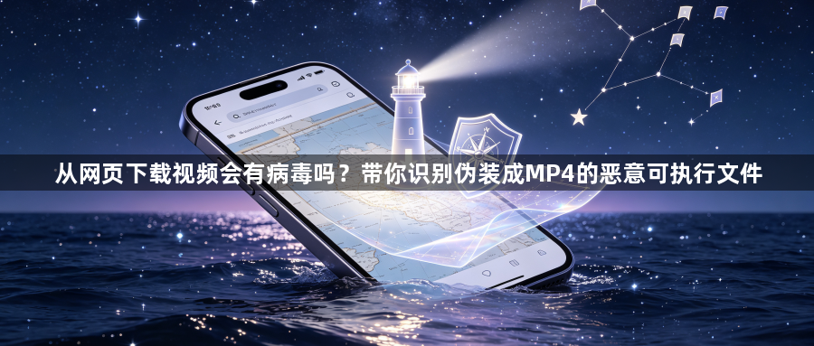 从网页下载视频会有病毒吗?带你识别伪装成MP4的恶意可执行文件1