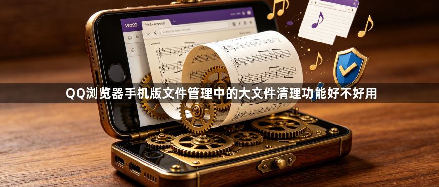 QQ浏览器手机版文件管理中的大文件清理功能好不好用1
