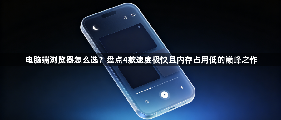 电脑端浏览器怎么选？盘点4款速度极快且内存占用低的巅峰之作1