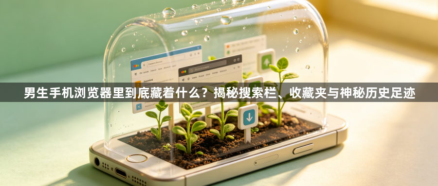 男生手机浏览器里到底藏着什么?揭秘搜索栏、收藏夹与神秘历史足迹1