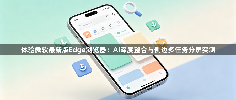 体验微软最新版Edge浏览器:AI深度整合与侧边多任务分屏实测1