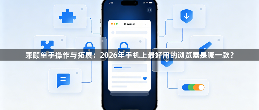 兼顾单手操作与拓展:2026年手机上最好用的浏览器是哪一款?1