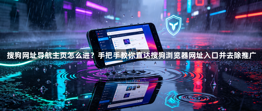 搜狗网址导航主页怎么进？手把手教你直达搜狗浏览器网址入口并去除推广1